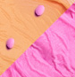 Coral | Fushia Buttons | Fushia